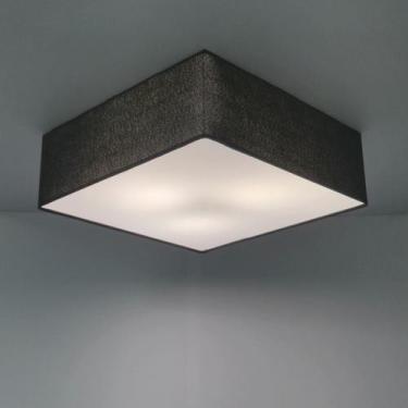 Imagem de Plafon Quadrado Vivare Md-3051 Cúpula em Tecido 15/45x45cm - Bivolt, P