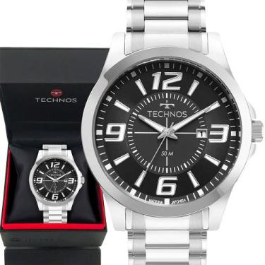 Imagem de Relógio Technos Masculino Prata Garantia De 1 Ano Analógico