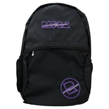 Imagem de Mochila Risca Emborrachada Impermeável 9072, Preto, Roxo, 00