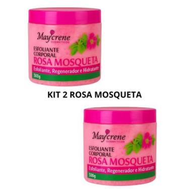 Imagem de Kit 2 Creme Esfoliante Corporal Rosa Mosqueta, Melancia e Maracuja Pot