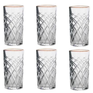 Imagem de Conjunto 6 Copos 360ml Ideal Água Suco Drinks Bar Bebida Café Mesa Pos
