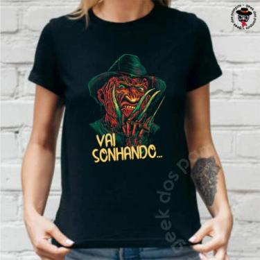 Imagem de Camiseta Terror Vai Sonhando - Mina Store, Preto, M