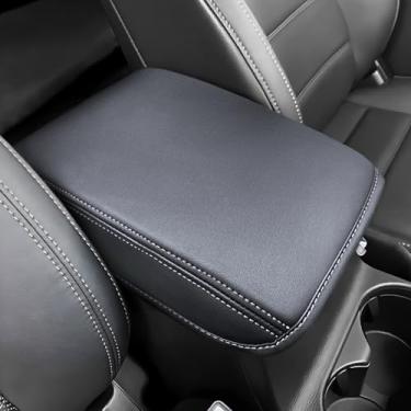 Imagem de Ruautumn Capa de console central de carro para Mazda CX5/CX-5 2018-2025 Acessórios, capa de couro antiarranhões para console intermediário protetor de almofada de descanso de braço de cotovelo para