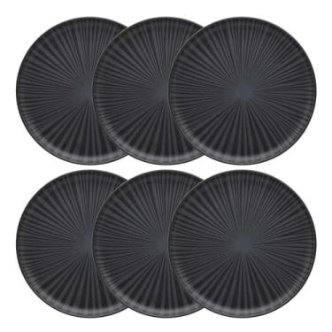 Imagem de Oxford Conjunto Com Pratos Rasos 26Cm 06 Peças Flat Ônix