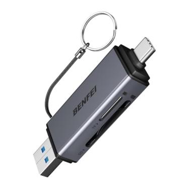 Imagem de Leitor de Cartão SD e Micro SD USB 3.0, Adaptador de Memória Duplo Slot, 5 Gbps, Plug and Play, Compatível com Windows, Mac e Linux, Cinza, Modelo 000381grey