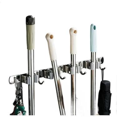 Imagem de Suporte Para Vassoura De Parede Multiuso - Organizador De Ambiente Para Quarto, Cozinha E Banheiro, Design Compacto E PráTico(4)