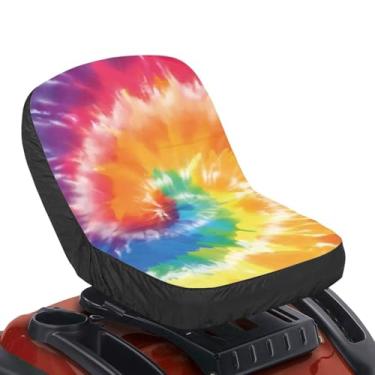 Imagem de Wismoutput Capa de assento para cortador de grama Capa de assento de trator colorida capas de almofada de assento universais 28,35 x 14,96 polegadas (72 cm x 38 cm)