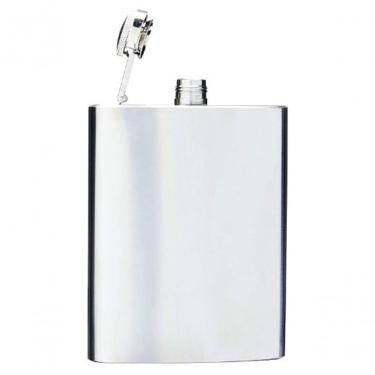 Imagem de Cantil De Bolso Para Whisky Em Inox Prata 220 Ml - Mimo Style - Aw8