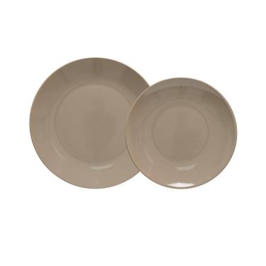 Imagem de Jogo Copa E Cia 12 Peças Reative Em Cerâmica Taupe