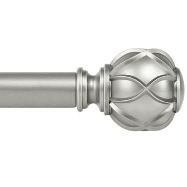 Imagem de Varão de cortina KAMANINA Antique Silver 80-147 cm com textura de rede