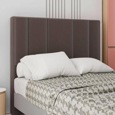 Imagem de Cabeceira Estofada Casal 140 Cm Rubi Corino Marrom