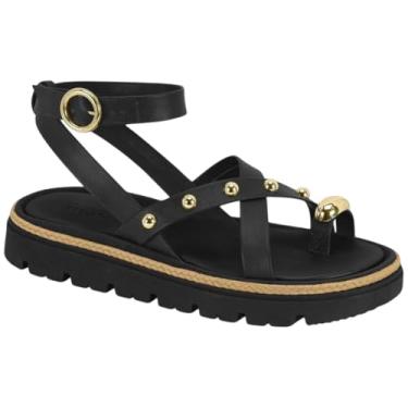 Imagem de Sandália Moleca Papete 5504.213 Tratorada Feminina (Preto, BR, Adulto, Numérico, 37)