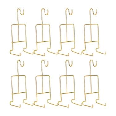 Imagem de SiaBiced Elegante Suporte para Xícaras de Chá E Pires, Suporte de Luxo para Pratos, Cesta para Xícaras de Café para Armário, Bar, Cozinha, Ouro, Tamanho real