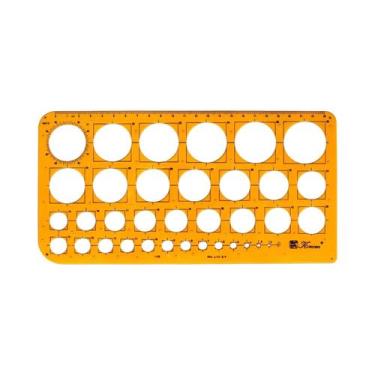 Imagem de Régua Circular Oval De Resina K Durável Para Desenho De Móveis, Arquit