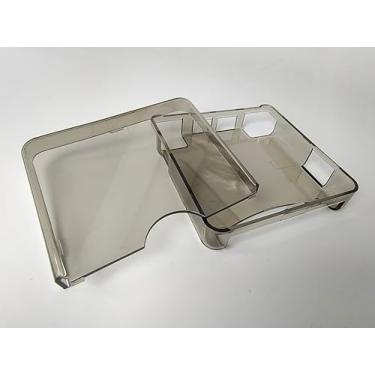 Imagem de Capa protetora rígida de cristal para Gameboy Advance SP GBA SP Transparente Preto