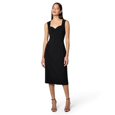 Imagem de Dress the Population Vestido midi colado ao corpo sem mangas Elle Sweetheart, Preto, XGG