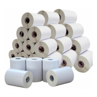 Imagem de 35 Rolos Etiqueta Bobina Adesiva Couchê 10x5cm (100x50mm)