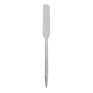 Imagem de AYNEFY Espátula de Maquiagem de Aço Inoxidável para Mistura de Cores de Base Líquida, Design Ergonômico para Maquiadores e Técnicos de Unhas, Conveniente e Portátil