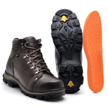 Imagem de Bota Adventure Masculina de Couro com Cadarço Ranster - JVClay, Kaqui,