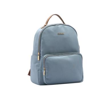 Imagem de Mochila Casual Feminina Chenson 8184126 Microfibra, Cinza