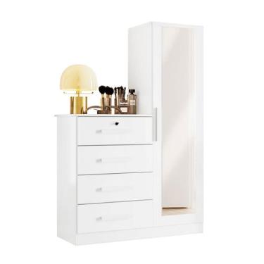 Imagem de Cômoda Belize Plus Branco Fosco Liso - Albatroz Móveis