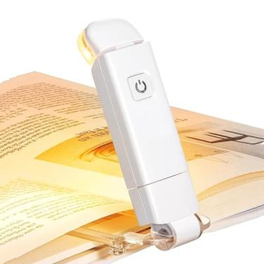 Imagem de Luminária para Livro Leitura Documentos Portátil Recarregável USB, Lanterna para Leitura de Livros, Luz Adjustável, Clipe Luminaria, Dobrar Luz, Mini Lanterna Retrátil beezo.