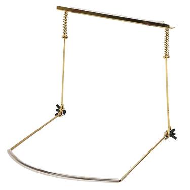 Imagem de Acouto Suporte Ajustável de Gaita de 24 Furos Com Suporte de Pescoço-design de Liga de Metal Resistente Uso Profissional de Instrumento de Sopro-acessórios de Gaita Leves e Portáteis Em Preto, (24