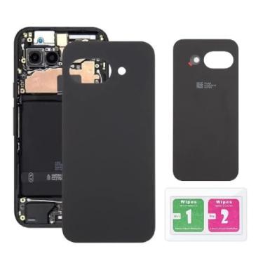 Imagem de Substituição da tampa de vidro da porta da bateria do painel traseiro para Google Pixel 9a (Obsidian)