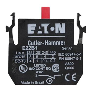 Imagem de Cutler-Hammer E22B1 Bloco de contato 10AMP 1NC para operador de 22,5