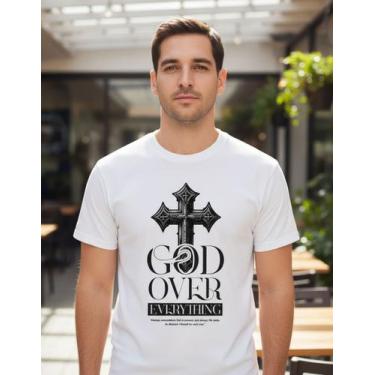 Imagem de Camiseta Masculina Católica Religião Cristã Fé Evangélica - Evangélica