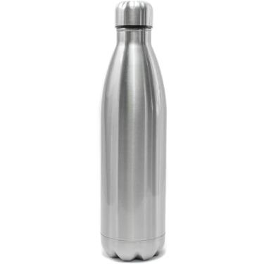 Imagem de Garrafa Térmica Inox 500ml Parede Dupla – Conserva Bebidas Geladas ou Quentes por Horas, Tampa Rosqueável Antivazamento, Ideal para Academia, Viagem e Escritório