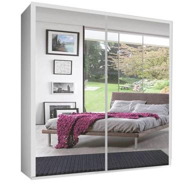 Imagem de Sapateira com Espelho 2 Portas de Correr e Luz de Led Magia