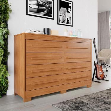 Imagem de Cômoda Porto 8 Gavetas Cinamomo