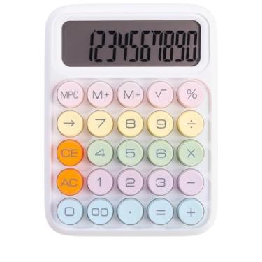 Imagem de Calculadora de Mesa com 12 Dígitos, Teclas Coloridas, Modelo LE6024