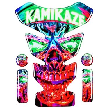 Imagem de REVSOSTAR Protetor de almofada de tanque, protetor universal de tanque de gasolina para bicicleta esportiva, decalque resistente a arranhões para motocicleta (Tamanho 5)