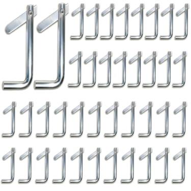 Imagem de 40 peças, ferramentas de pino de bloqueio de andaime de aço galvanizado para arquitetura, montagem de móveis e bricolage em casa