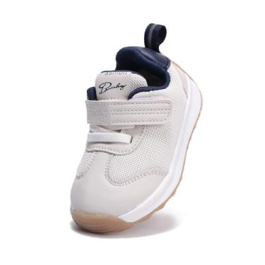Imagem de Sapatos de bebê infantil meninos meninas tênis de caminhada malha respirável leve tênis para primeiros caminhantes 9 12 18 21 24 meses, Azul, 12-15 Months Toddler