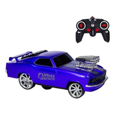 Imagem de Carrinho de Controle Remoto Fúrias do Asfalto Azul - Polibrinq