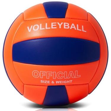 Imagem de Couro PU macio de voleibol PECOGO tamanho 5 com 21 cm de diâmetro