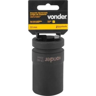 Imagem de Soquete Sextavado Impacto Longo 1 33Mm Aço Cromo Vonder