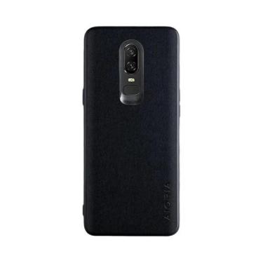 Imagem de Capa De Couro Têxtil Para Oneplus 6, Capa De Proteção Para Câmera Em T