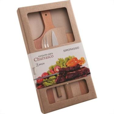 Imagem de Kit Churrasco Simonaggio 3Pecas Caixa 350.303.9055.400