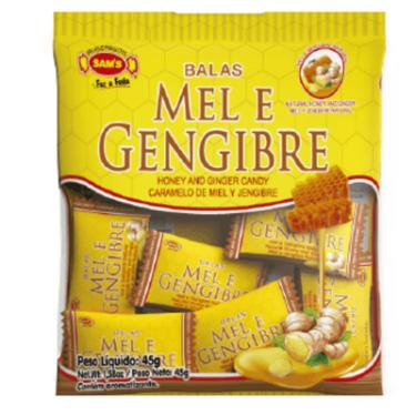 Imagem de Bala Mel e Gengibre Simas 45g Refrescante