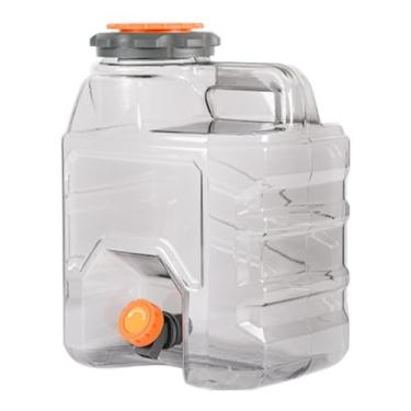 Imagem de rockible Camping Water Container Tanque de água Transferida de vazamento com jarro de para busca de para churrasqueiro Atividades ao ar, 10 L