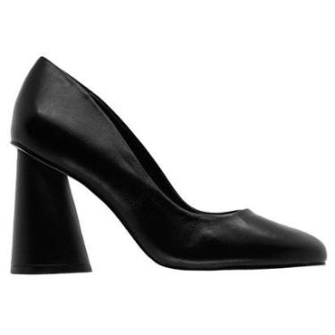 Imagem de Sapato Feminino Salto Alto Arezzo A12374 Preto-Feminino