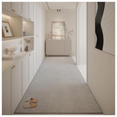 Imagem de SPXMQSS Tapetes para corredores, tapetes longos para corredor, resistente ao desgaste, antiderrapante, lavável, tapetes de cozinha para entrada, quarto, lavanderia, sem queda A 120 x 200 cm