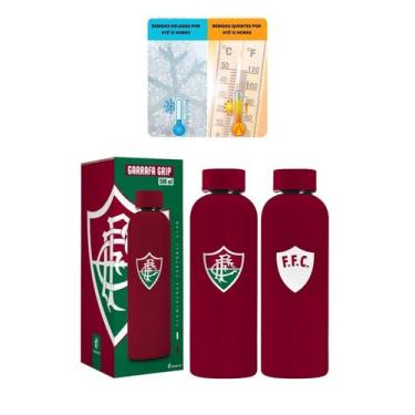 Imagem de Garrafa Térmica Emborrachado Grip 500Ml Água Quente Frio - Brasfoot