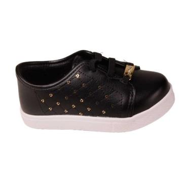 Imagem de Tênis Casual Menina Molekinha Calce Fácil Escola 2118582 Bb, Preto, 23