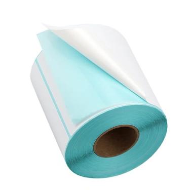 Imagem de 1000 etiquetas adesivas térmicas - 4 x 2 cm, adesivos retangulares multiuso para endereços, para impressoras térmicas, adesivos de autoetiqueta (1 rolo)