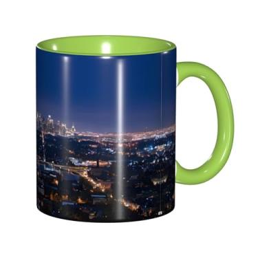 Imagem de Zeraoke Los Angeles Skyline Print Canecas de café criativas, personalizadas, presente para família, tamanho 325 ml, unissex